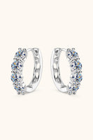 2.4 Carat Moissanite Huggie Earrings