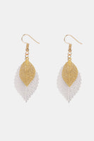 Leaf Shape Dangle Earrings