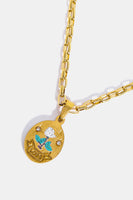 Stainless Steel 18K Gold-Plated Necklace