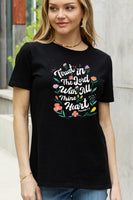 Simply Love Full Size TRUST IN THE LORD WITH ALL THINE HEART PROVERBS 3:5 Graphic Cotton Tee