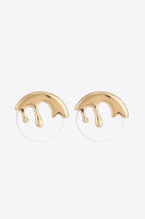 Zinc Alloy and Acetate Stud Earrings