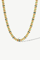 Leaf Chain Lobster Clasp Necklace