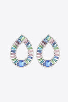 Multicolored Glass Stone Earrings