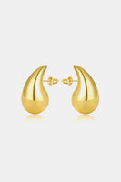 Water Drop Brass Earrings