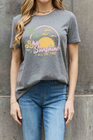 Simply Love Full Size SUNSHINE ALL THE TIME Graphic Cotton Tee