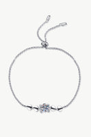 1 Carat Moissanite Heart Bracelet