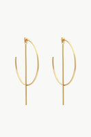 C-Hoop Stainless Steel Earrings