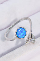 Opal Fishtail Bypass Ring