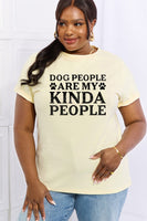 Simply Love Full Size DOG PEOPLE ARE MY KINDA PEOPLE Graphic Cotton Tee