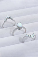 925 Sterling Silver Opal Ring