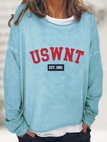 USWNT Round Neck Long Sleeve Sweatshirt