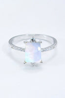 925 Sterling Silver Square Moonstone Ring