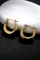 Round Hoop Earrings