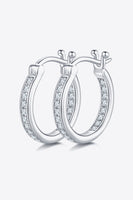 Adored Moissanite 925 Sterling Silver Earrings