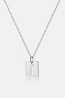 Cutout Rectangle Pendant Necklace