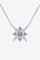 Moissanite Rhodium-Plated Necklace