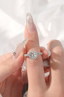 1 Carat Moissanite Round Shape Ring