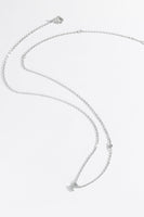 V To Z Zircon 925 Sterling Silver Necklace