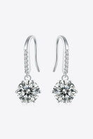 6-Prong Moissanite Drop Earrings