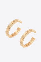 18K Gold-Plated Alloy C-Hoop Earrings