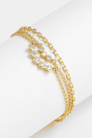 Zircon Layered Bracelet