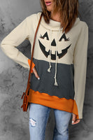 Long Sleeve Jack-O'-Lantern Graphic Sweatshirt