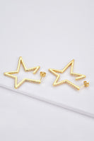 Zircon Star 925 Sterling Silver Earrings