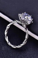 3 Carat Moissanite Twisted Ring