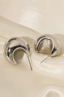 Stainless Steel C-Hoop Earrings