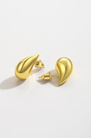 Water Drop Brass Earrings