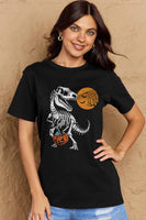 Simply Love Full Size Dinosaur Skeleton Graphic Cotton T-Shirt