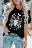 WILD WEST Graphic Short Sleeve Tee Shirt