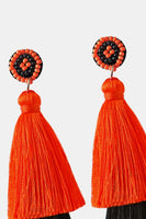 Baeds Detail Triple Layered Tassel Earring