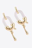 Contrast Zinc Alloy Earrings