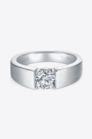 925 Sterling Silver I Carat Moissanite Ring