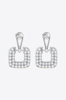 1.68 Carat Moissanite 925 Sterling Silver Drop Earrings