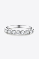 Can't Stop Your Shine Moissanite Platinum-Plated Ring