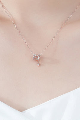 Rely On Fate Cubic Zirconia Pendant Necklace