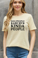 Simply Love Full Size DOG PEOPLE ARE MY KINDA PEOPLE Graphic Cotton Tee