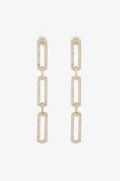 Rhinestone Chunky Chain Drop Earrings