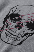 Halloween Skull and Lightning Graphic Tee