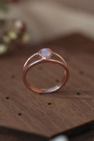 Moonstone Heart 925 Sterling Silver Ring