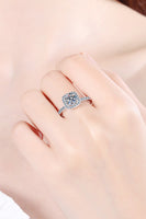 Square Moissanite Ring