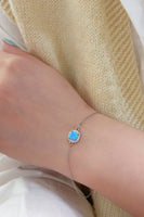 Opal Platinum-Plated Bracelet