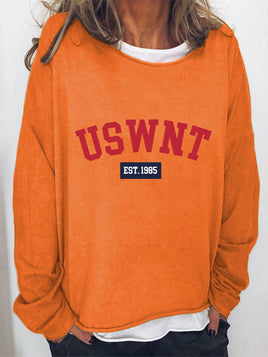 USWNT Round Neck Long Sleeve Sweatshirt