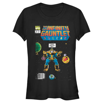 Junior's Marvel Thanos ComicCover T-Shirt