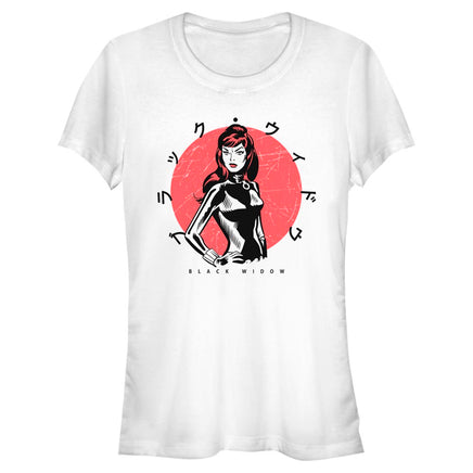 Junior's Marvel Kanji Widow T-Shirt