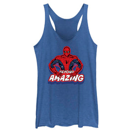 Junior's Marvel Spider-Man Beyond Amazing SPIDEY POSE BEYOND Tank Top