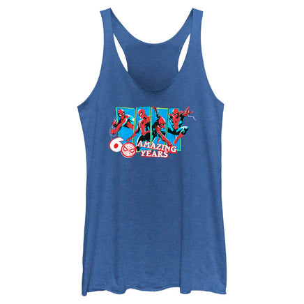 Junior's Marvel Spider-Man Beyond Amazing 60 AMAZING YEARS Tank Top