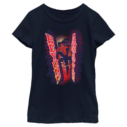 Girl's Marvel Spider-Man Beyond Amazing WALL CLIMB BEYOND T-Shirt